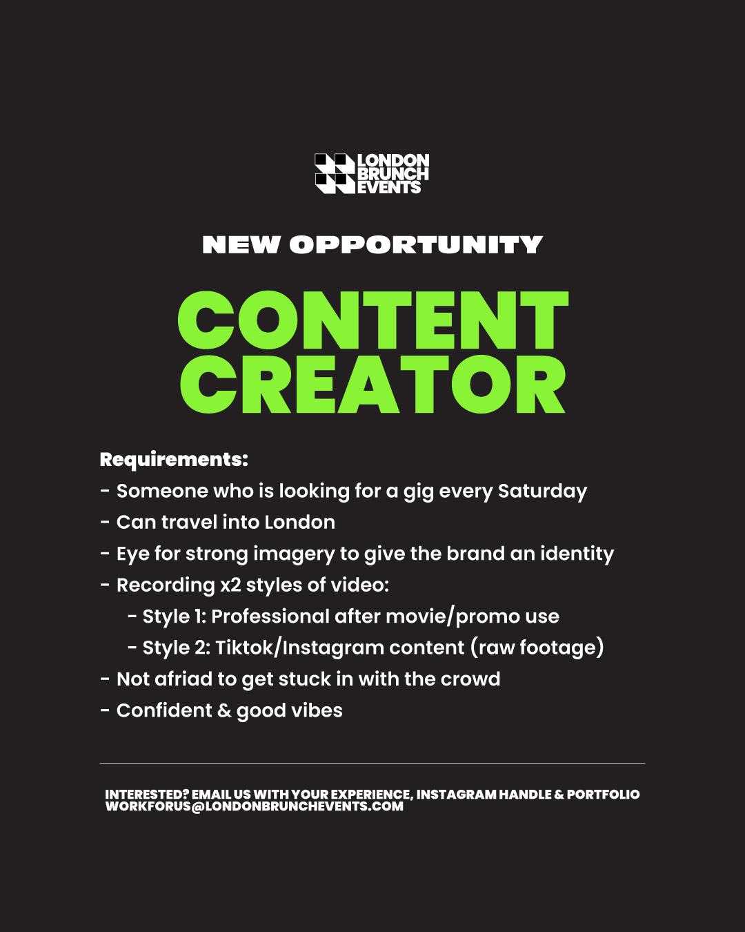 CONTENT CREATOR ROLE