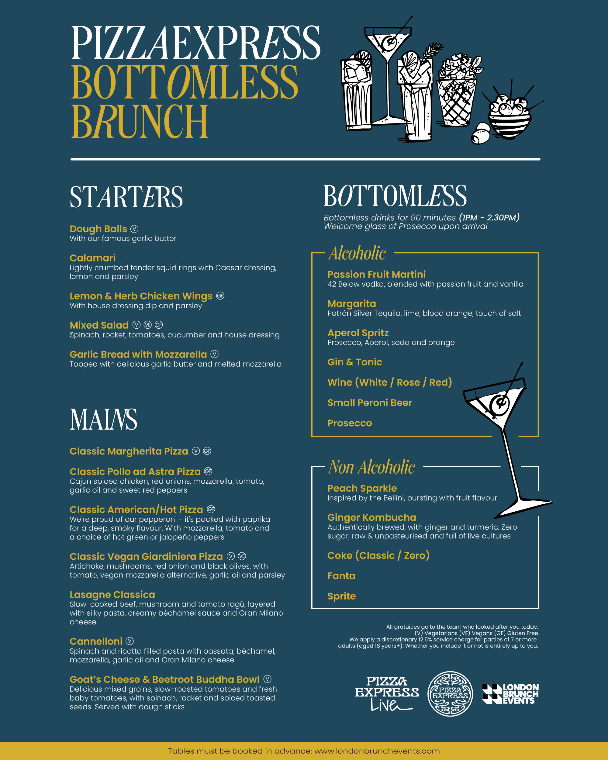 PizzaExpress Bottomless Brunch Party